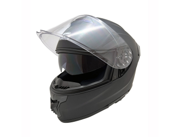 ModCycles - Full Face MMG Helmet. Model Zap. Color: Matte Black. DUAL VISOR. DOT APPROVED